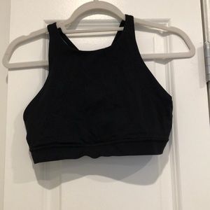 Lululemon black high neck sports bra